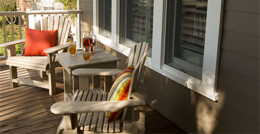 HardiePlank® Lap Siding on Porch