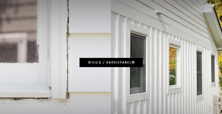 Wood vs HardiePanel